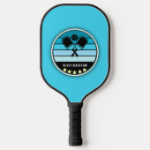 Raquette De Pickleball Personnalisé en bleu (Recto)