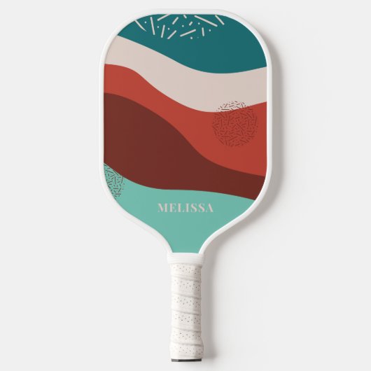 Raquette De Pickleball Personnalisé Retro Chic (Recto)