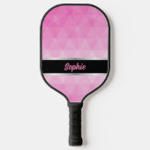 Raquette De Pickleball Personnalisé rose et noir (Recto)