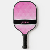 Raquette De Pickleball Personnalisé rose et noir (Verso)