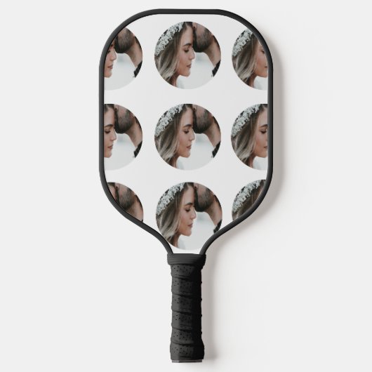 Raquette De Pickleball personnalisé simple ajouter circulaire photo colla (Recto)