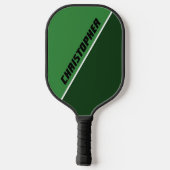 Raquette De Pickleball Personnalisé Vert Et Blanc (Verso)
