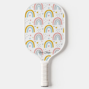 Raquette De Pickleball Personnalisé Votre Cute Arc En Ciel