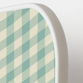 Raquette De Pickleball Personnalisé Votre Nom Ken En vichy (Détail gauche)