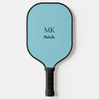 Raquette de Pickleball Personnalisée Bleu Cyan Min