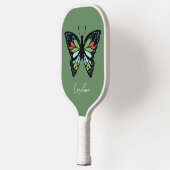 Raquette De Pickleball Personnaliser le magnifique papillon avec aile col (Gauche)
