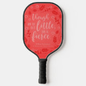 Raquette De Pickleball Petit Floral Rouge Mais Fierce William Shakespeare (Verso)