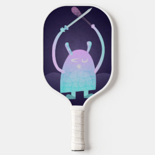 Raquette De Pickleball Petit Monstre Bleu Mignon