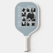 Raquette De Pickleball Petite amie | Vous aimez | Collage de photos (Verso)