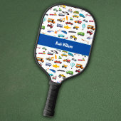 Raquette De Pickleball Petits Garçons Qui Déplacent Voitures Véhicules No