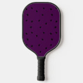 Raquette De Pickleball Petits trous noirs sur le violet (Verso)