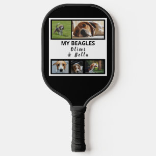Raquette De Pickleball PHOTO beagle PUPPY ET CHIEN COLLAGE 5 PHOTOS