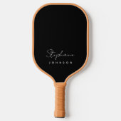 Raquette De Pickleball Photo complète Monogramme personnalisé Moderne min (Verso)