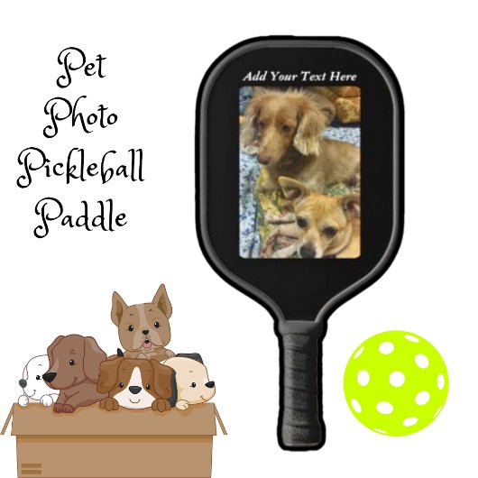 Raquette De Pickleball Photo Cute Dog