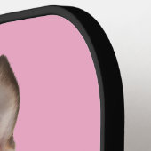 Raquette De Pickleball Photo de chien de famille rose (Détail gauche)