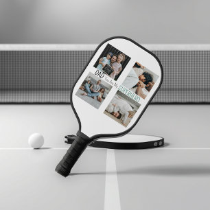 Raquette De Pickleball Photo de famille de super-héros de papa moderne Pi