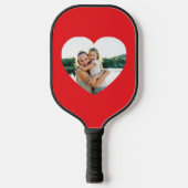 Raquette De Pickleball Photo du coeur rouge (Recto)