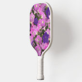 Raquette De Pickleball Photo Image Of Morning Glory Pink & Purple Flowers (Gauche)