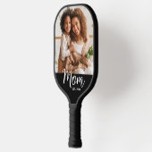 Raquette De Pickleball Photo Maman Date de Création Fun Script sur Fond N (Gauche)