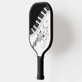 Raquette De Pickleball Piano Keyboard Music Design (Gauche)