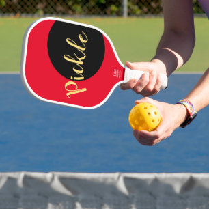 Raquette De Pickleball PICKLE Fun Festin Rouge brillant Bloc de couleur n