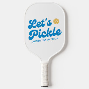 Raquette De Pickleball Pickle Pink Cool Retro Personnalisé