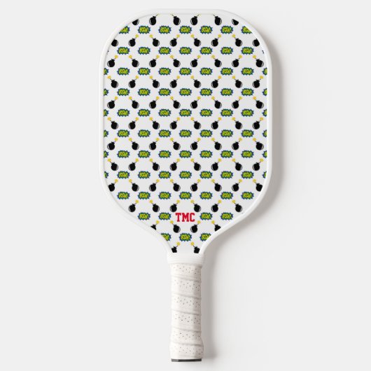 Raquette De Pickleball Pickleball Comics Superhero Initiales Sport Jeu (Recto)