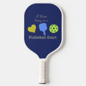 Raquette De Pickleball Pickleball Court drôle (Verso)