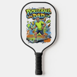 Raquette De Pickleball Pickleball Dad Graffiti Paddle Sport Art