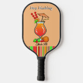 Raquette De Pickleball Pickleball Day Dinking Tropical Hurricane Cocktail (Verso)