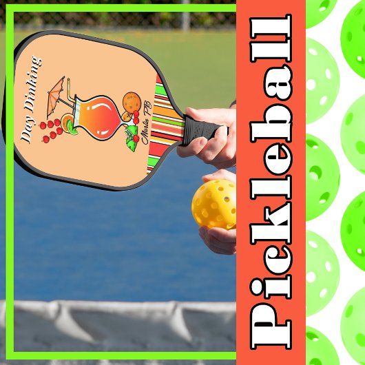 Raquette De Pickleball Pickleball Day Dinking Tropical Hurricane Cocktail