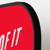 RAQUETTE DE PICKLEBALL PICKLEBALL DE CONCEPTION EMOJI TRÈS MAD (Détail gauche)