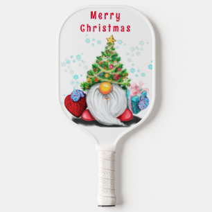 Raquette De Pickleball Pickleball de Noël Gnome avec cadeau de coeur