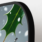 Raquette De Pickleball Pickleball de Noël - Santa Hat & Snowflak (Détail gauche)