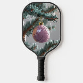 Raquette De Pickleball Pickleball de Noël - Santa Hat & Snowflake (Verso)