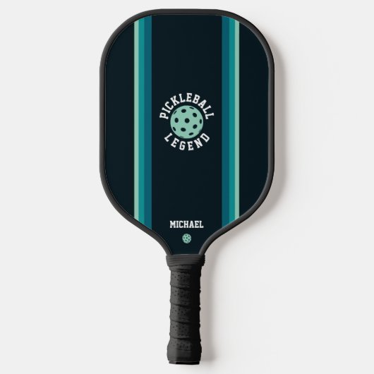 Raquette De Pickleball Pickleball Legend Retro Bleu foncé rayé (Verso)