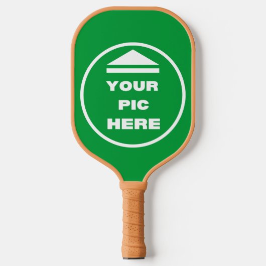 Raquette De Pickleball Pickleball Paddle - Ajouter Votre Image - Tan (Recto)