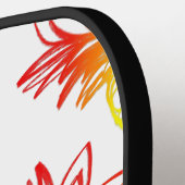 Raquette De Pickleball Pickleball Paddle arc-en-ciel ananas (Détail gauche)