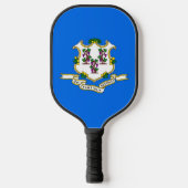 Raquette De Pickleball Pickleball Paddle avec drapeau du Connecticut, Éta (Recto)