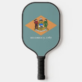 Raquette De Pickleball Pickleball Paddle avec drapeau du Delaware, USA (Recto)