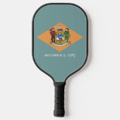 Raquette De Pickleball Pickleball Paddle avec drapeau du Delaware, USA (Verso)