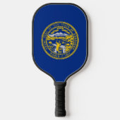 Raquette De Pickleball Pickleball Paddle avec drapeau du Nebraska, USA (Recto)