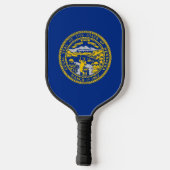 Raquette De Pickleball Pickleball Paddle avec drapeau du Nebraska, USA (Verso)