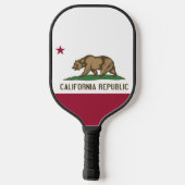 Raquette De Pickleball Pickleball Paddle avec le drapeau de la Californie (Verso)