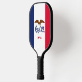 Raquette De Pickleball Pickleball Paddle avec le drapeau de l'Iowa, USA (Gauche)