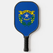 Raquette De Pickleball Pickleball Paddle avec le drapeau du Nevada, USA (Verso)