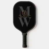 Raquette De Pickleball Pickleball Paddle avec Monogramme moderne (Recto)