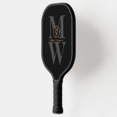 Raquette De Pickleball Pickleball Paddle avec Monogramme moderne (Gauche)