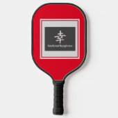 Raquette De Pickleball Pickleball Paddle BUTTERFLITS ET LE BONHEUR KANJI (Verso)