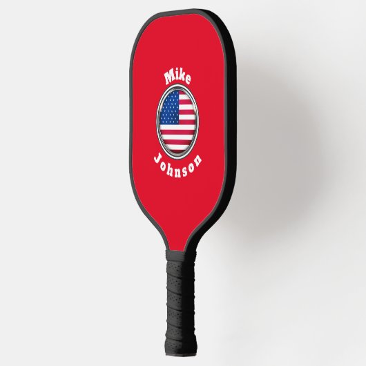 Raquette De Pickleball Pickleball Paddle- Custom American Flag nom d'ajou (Gauche)